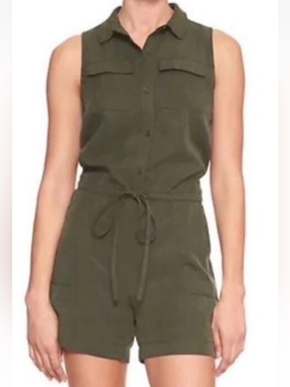 Banana Republic Utility Romper Green Size 6